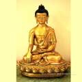 Metal crafts religious sculpture bronze brass tibetan sitting buddha figurines statue